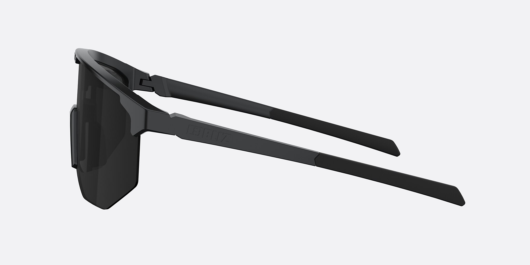 Sunglasses Bliz Hero Small L (0-129) with Smoke lens and Matte Black frame Image 3 of 6