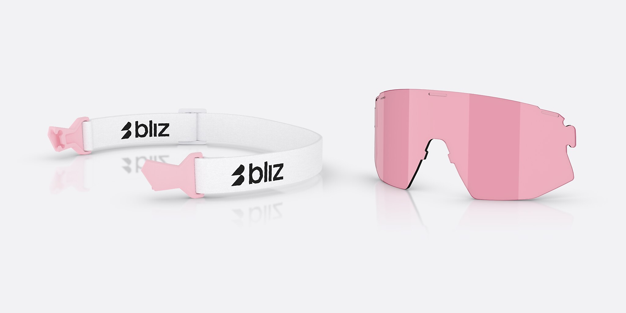 Sunglasses Bliz Breeze Small M (0-135) with Brun/Rosa flerfärgad lens and Matt puderrosa frame Image 6 of 7