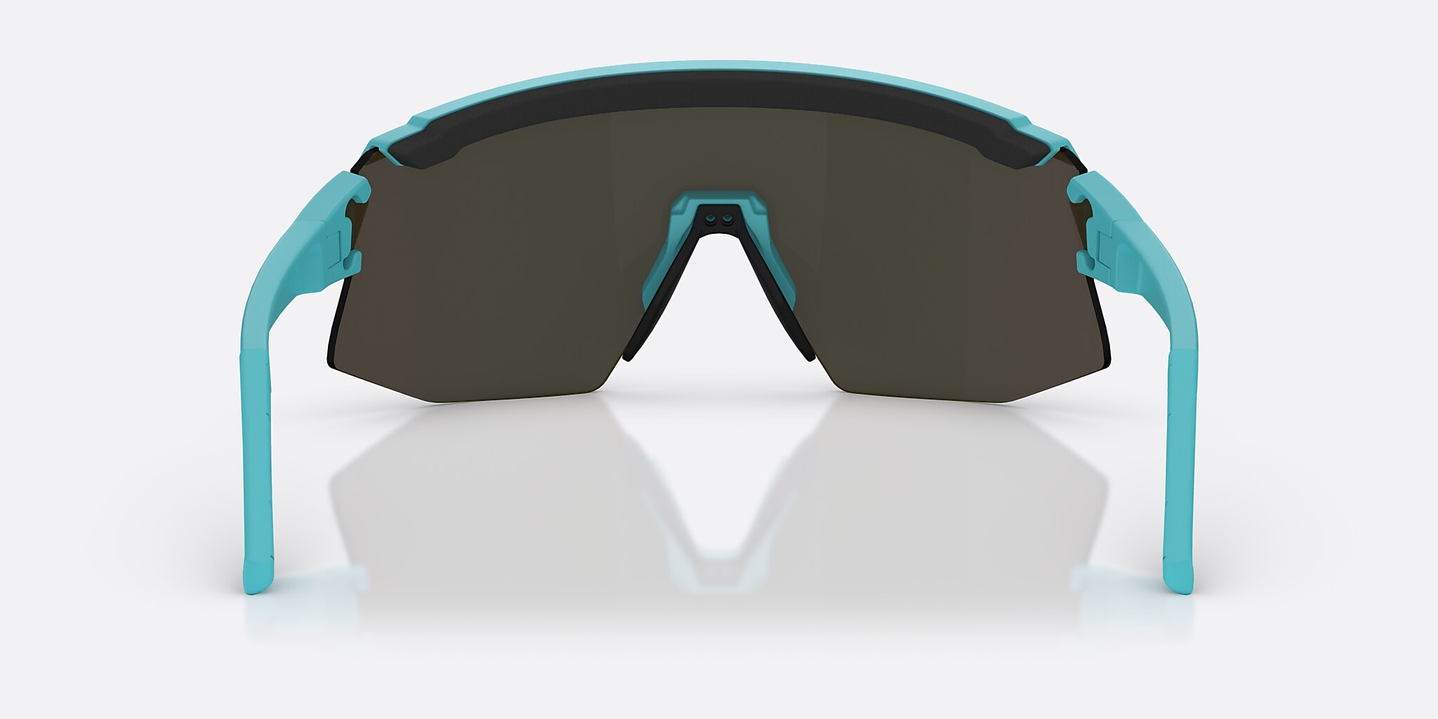 Sunglasses Bliz Breeze Small M (0-135) with Blue Green lens and Matte Turquoise frame Image 4 of 7