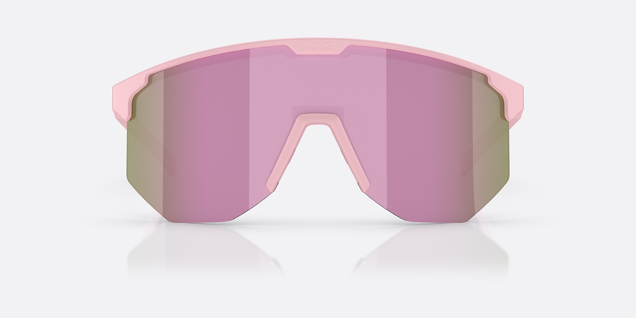 Sunglasses Bliz Hero Small L (0-129) with Brown/Rose Multicolor lens and Matte Powder Pink frame Image 2 of 6
