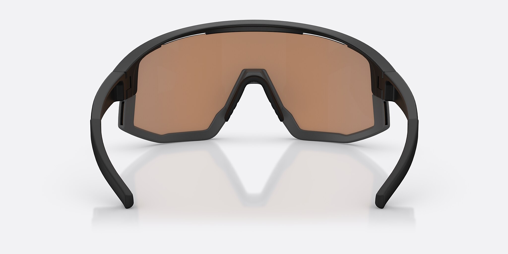 Sunglasses Bliz Fusion S (0-133) with Coral Orange Blue lens and Black frame Image 4 of 7
