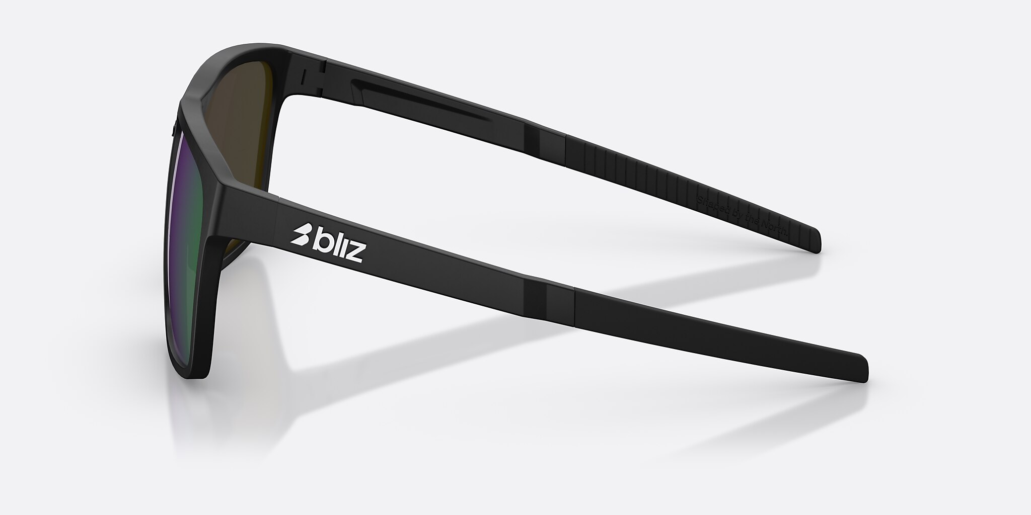 Sunglasses Bliz A001 XL (62-11) with Brown/Purple Multicolor lens and Matte Black frame Image 3 of 6