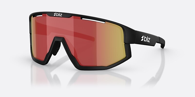 Sunglasses Bliz Vision L (0-137) with Brown Red lens and Black frame Image 1 of 6