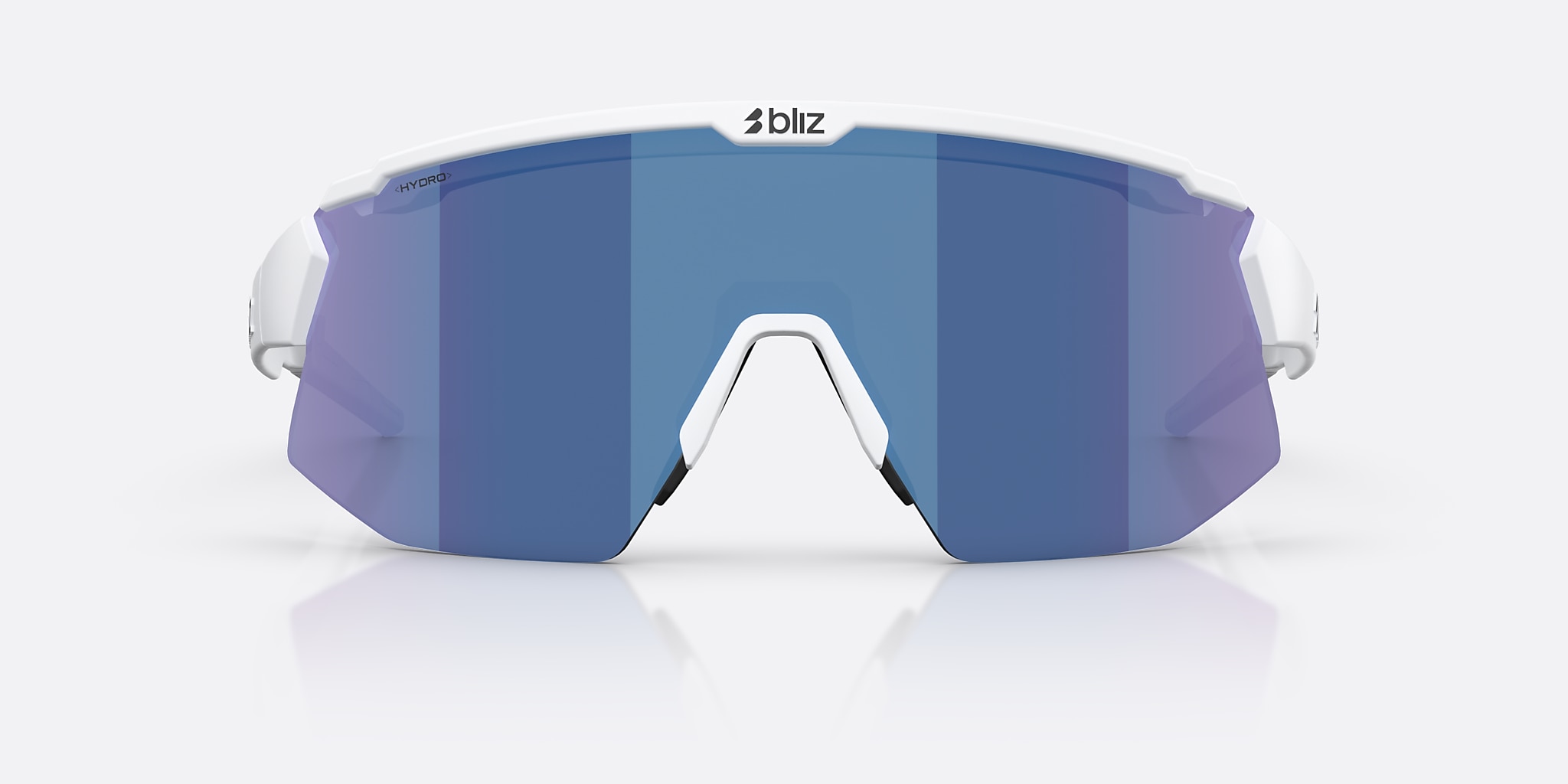 Sunglasses Bliz Breeze XL (0-141) with Smoke/Blue Multicolor lens and Matte White frame Image 2 of 7
