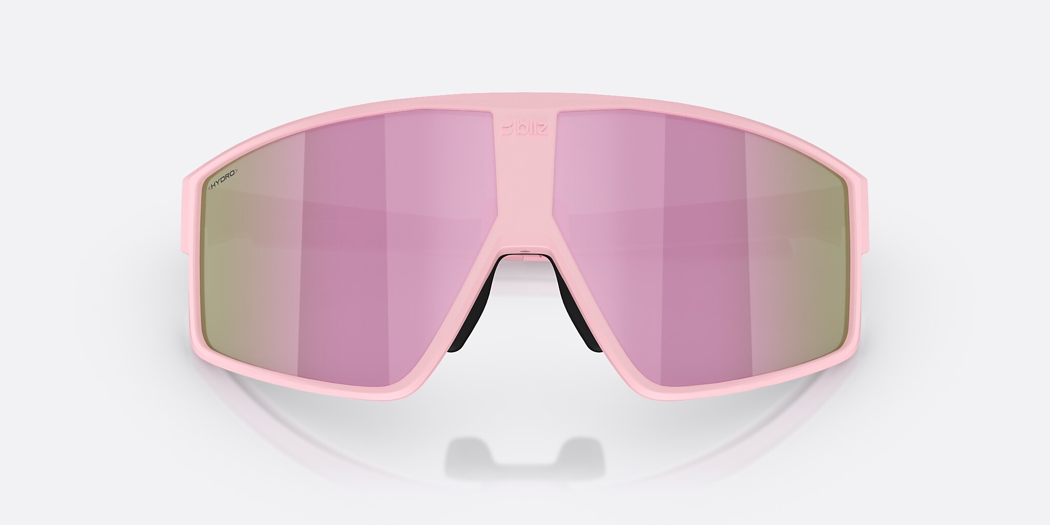 Sunglasses Bliz P002 L (69-09) with Brown/Rose Multicolor lens and Matte Powder Pink frame Image 5 of 6