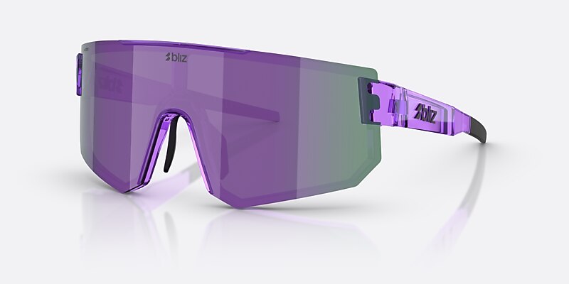 Lunettes de soleil Bliz P005 XXL (0-139) avec Miroir Fumé/Violet verre et Transparent Pourpre monture Image 1 de 7
