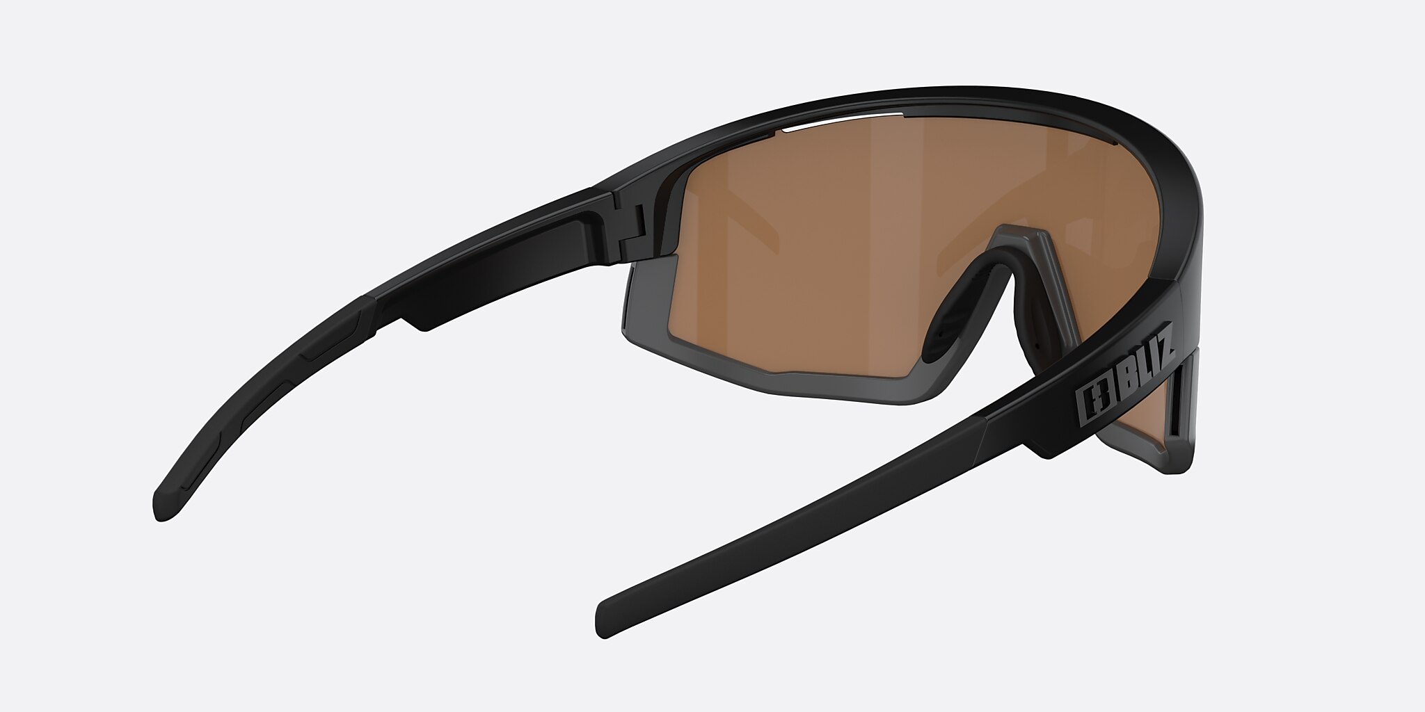 Sunglasses Bliz Vision L (0-137) with Koral/Orange/Blå lens and Black frame Image 4 of 6
