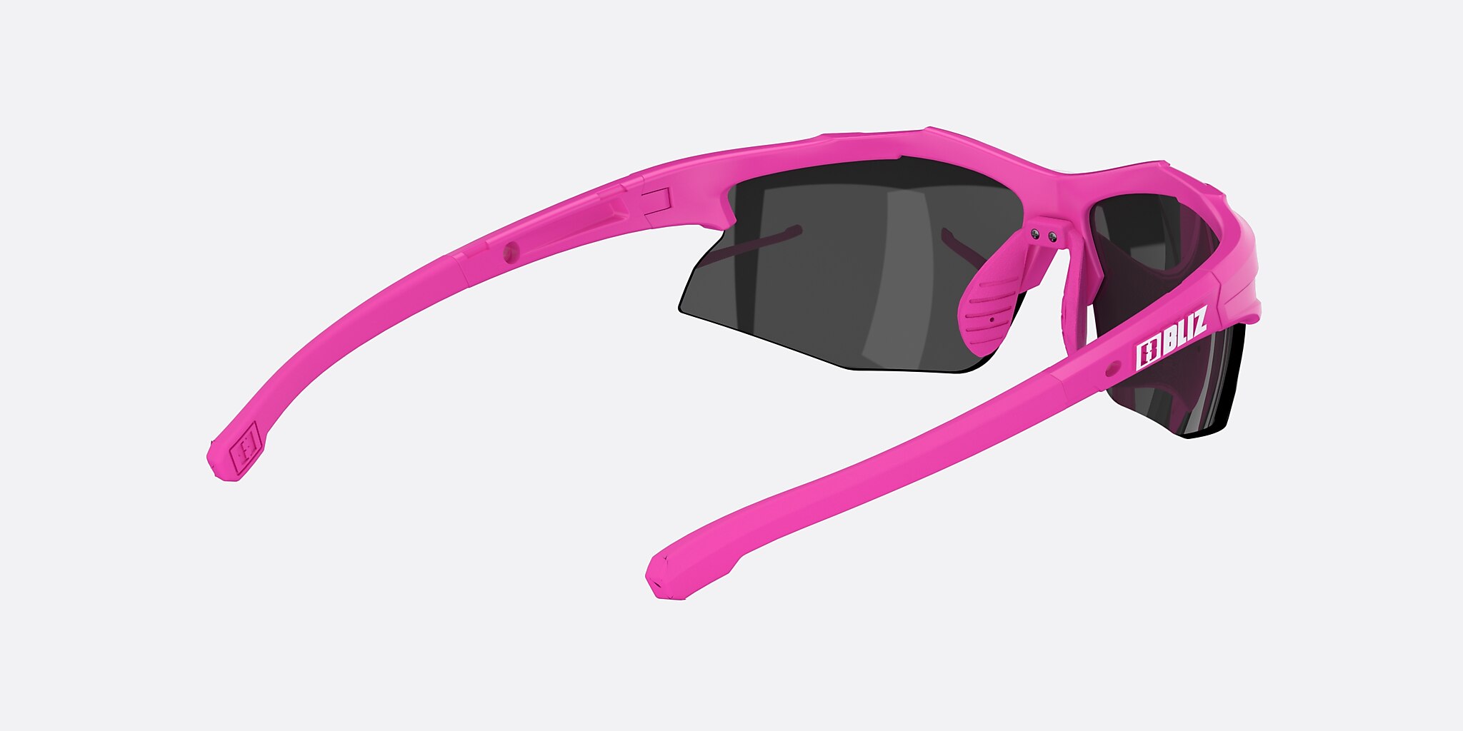 Sunglasses Bliz Hybrid Small M (72-12) with Smoke Silver lens and Rose frame Image 4 of 6