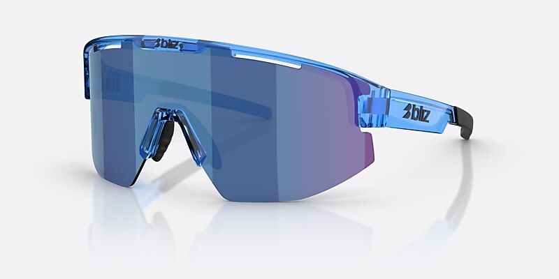 Sunglasses Bliz Matrix Small XXS (0-130) with Rök/Blå Flerfärgad lens and Genomskinlig blå frame Image 1 of 6