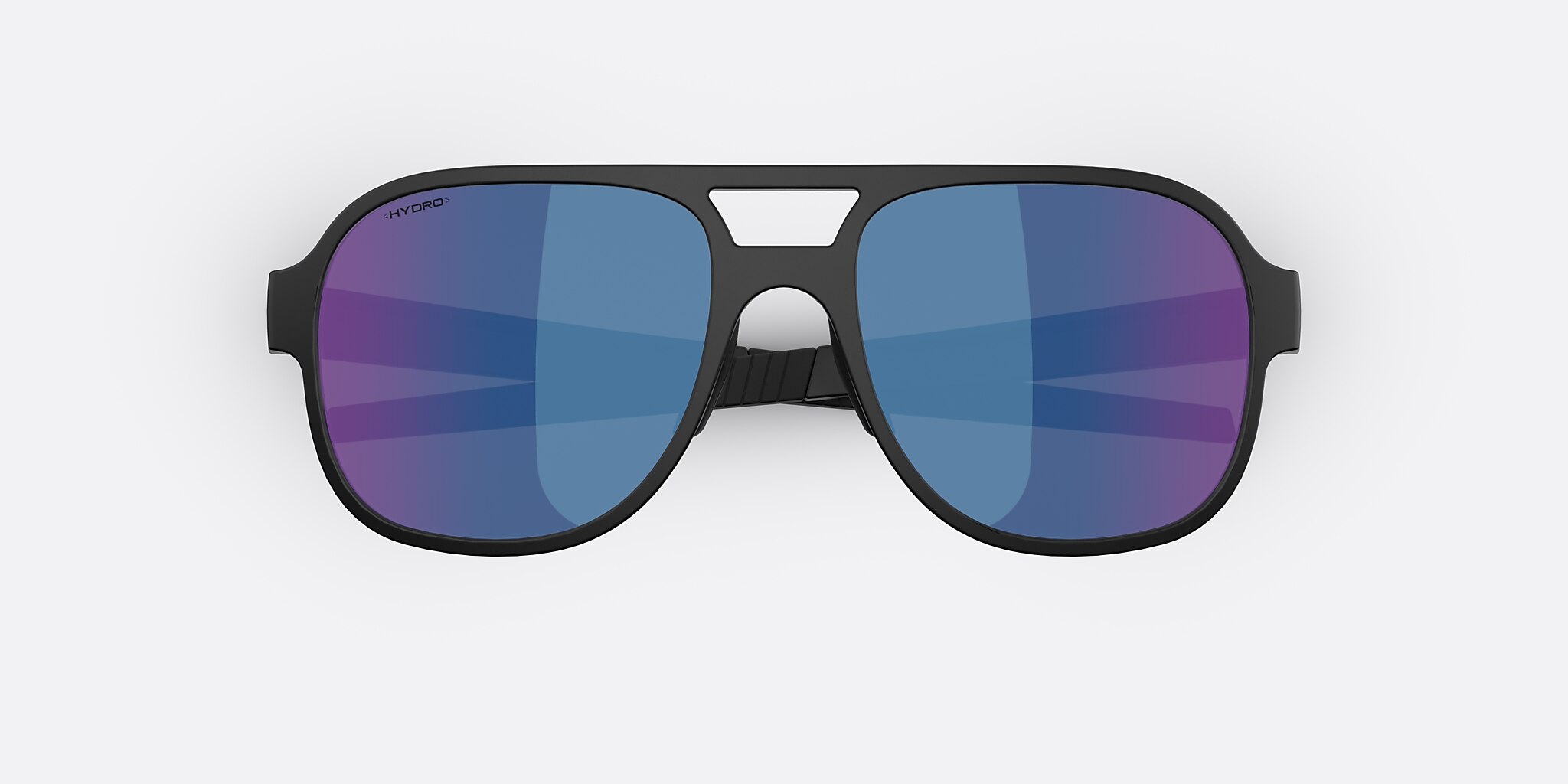 Sunglasses Bliz A006 XL (57-18) with Smoke/Blue Multicolor lens and Matte Black frame Image 5 of 7