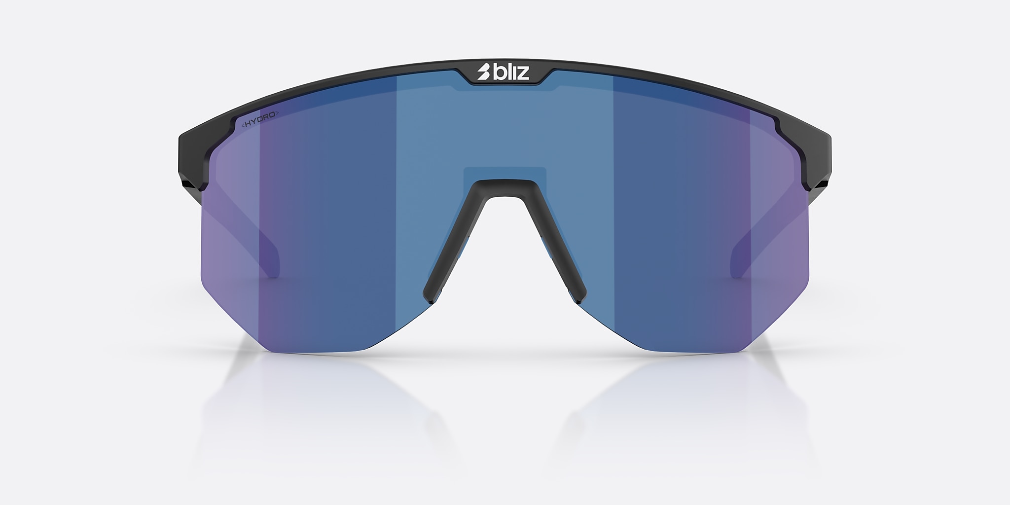Sunglasses Bliz Hero Small L (0-129) with Smoke/Blue Multicolor lens and Matte Black frame Image 2 of 6
