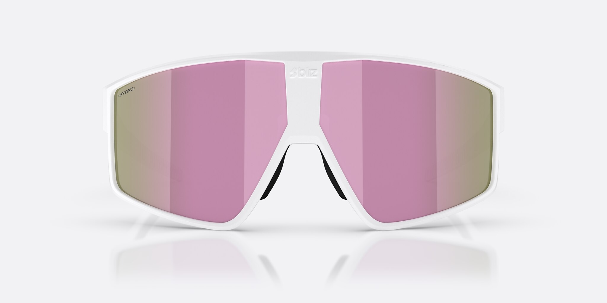 Sunglasses Bliz P002 L (69-09) with Brown Pink lens and Matte White frame Image 2 of 6