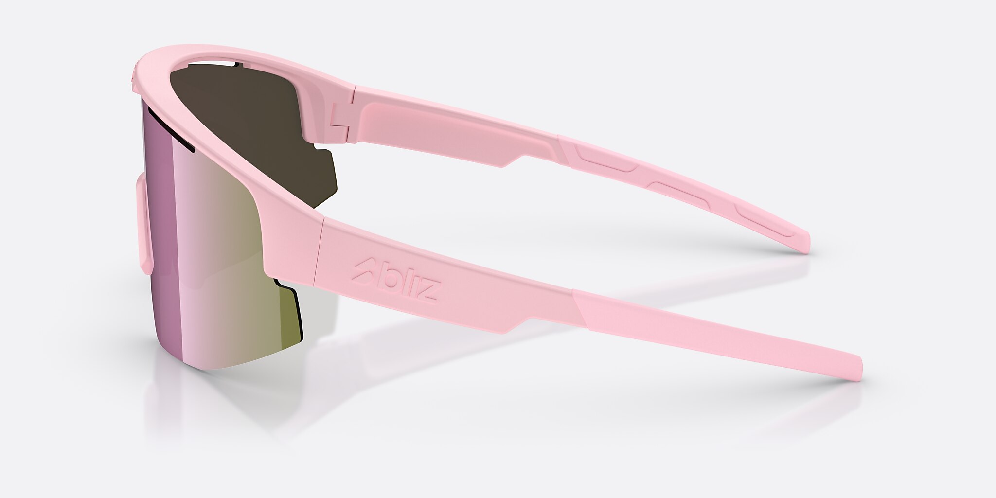 Sunglasses Bliz Matrix S (0-133) with Brown/Rose Multicolor lens and Matte Powder Pink frame Image 3 of 6