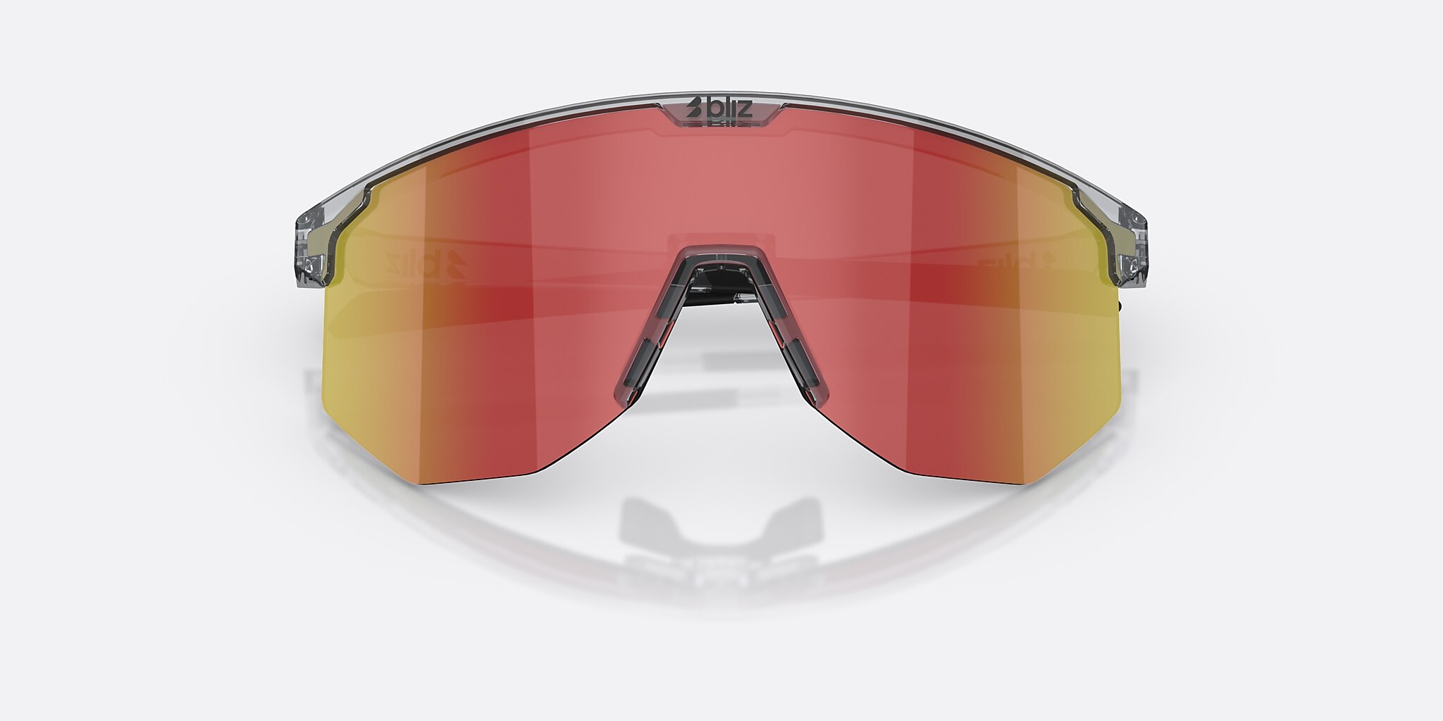 Sunglasses Bliz Hero XXL (0-142) with Brown Red lens and Transparent Dark Grey frame Image 5 of 6