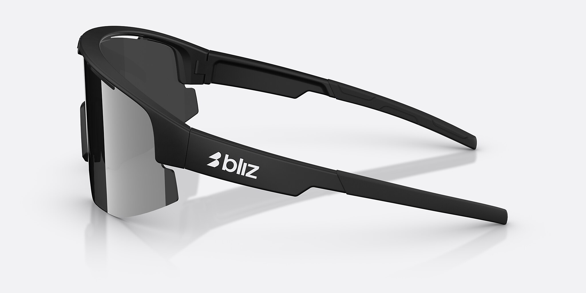 Sunglasses Bliz Matrix S (0-133) with Smoke/Silver Mirror lens and Matte Black frame Image 3 of 5