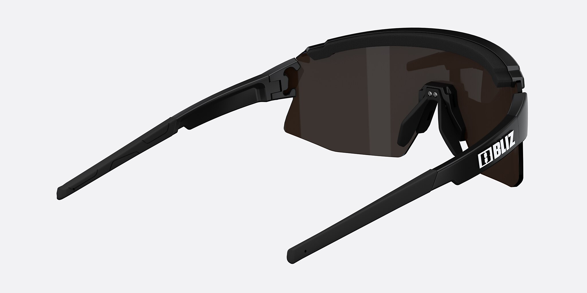 Sunglasses Bliz Breeze Small M (0-135) with Brown Blue lens and Black frame Image 4 of 7