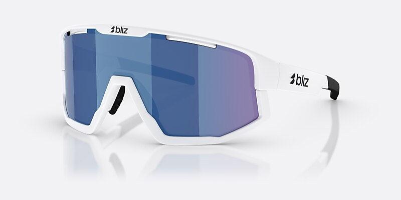 Sunglasses Bliz Fusion S (0-133) with Brown Blue lens and White frame Image 1 of 7