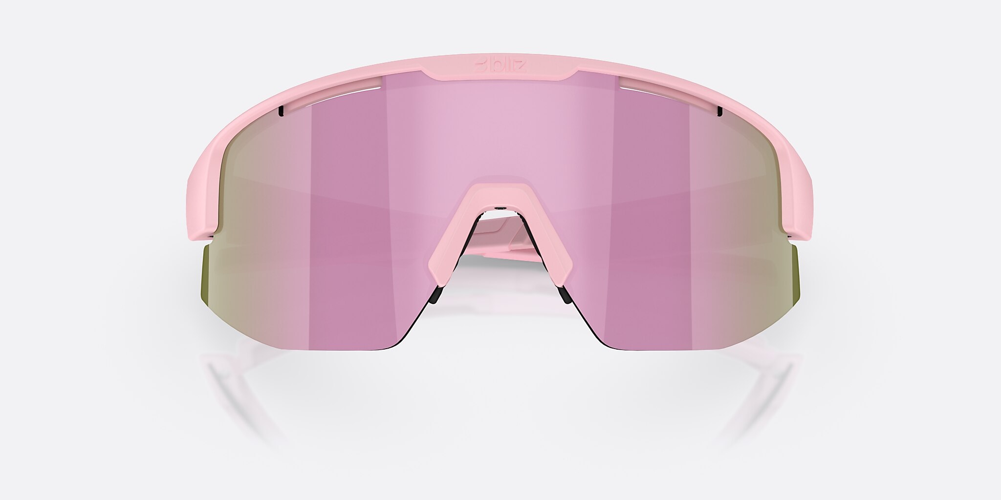 Sunglasses Bliz Matrix S (0-133) with Brown/Rose Multicolor lens and Matte Powder Pink frame Image 5 of 6
