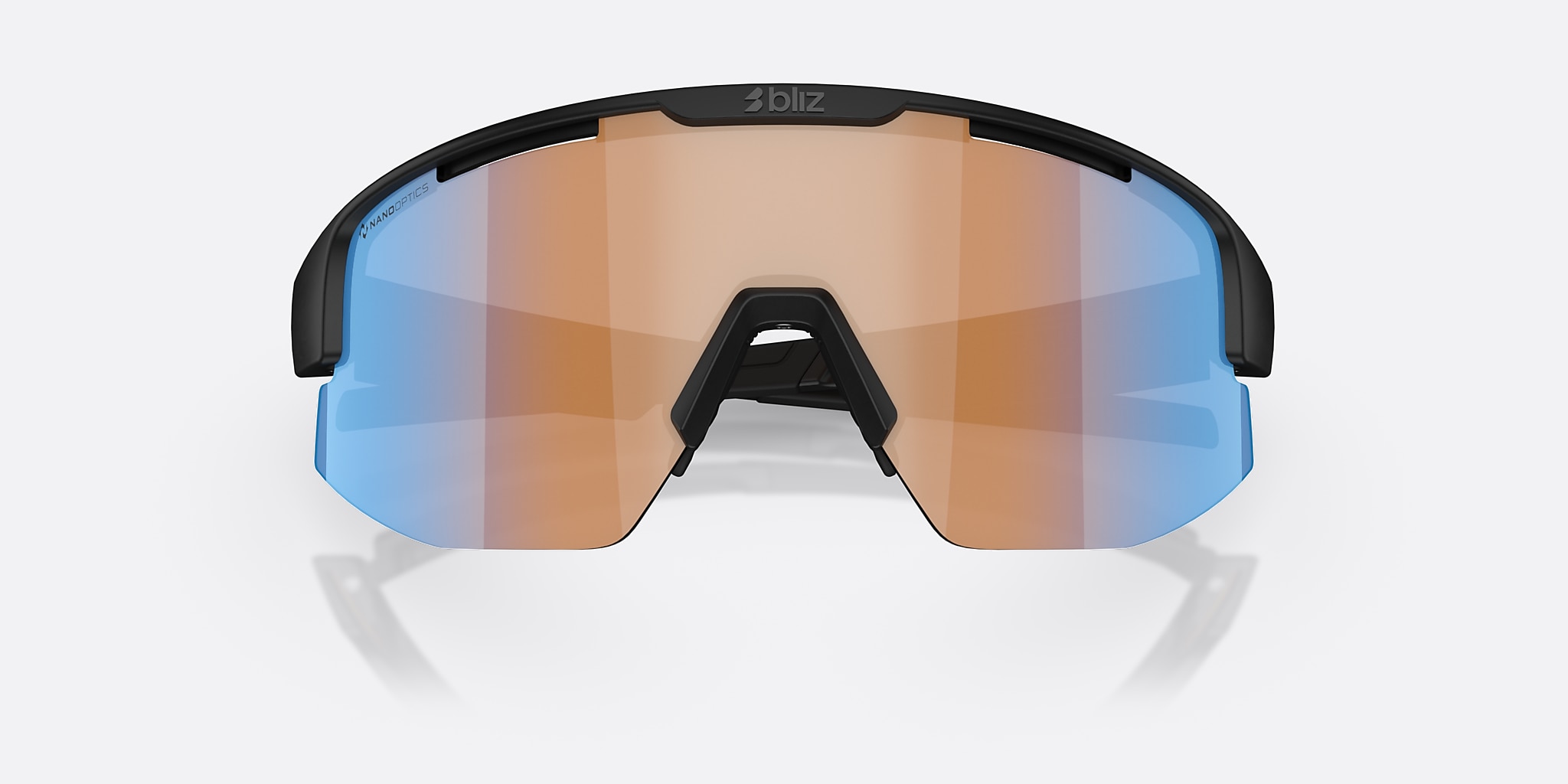 Sunglasses Bliz Matrix Small XXS (0-130) with Orange Blue lens and Black frame Image 5 of 7