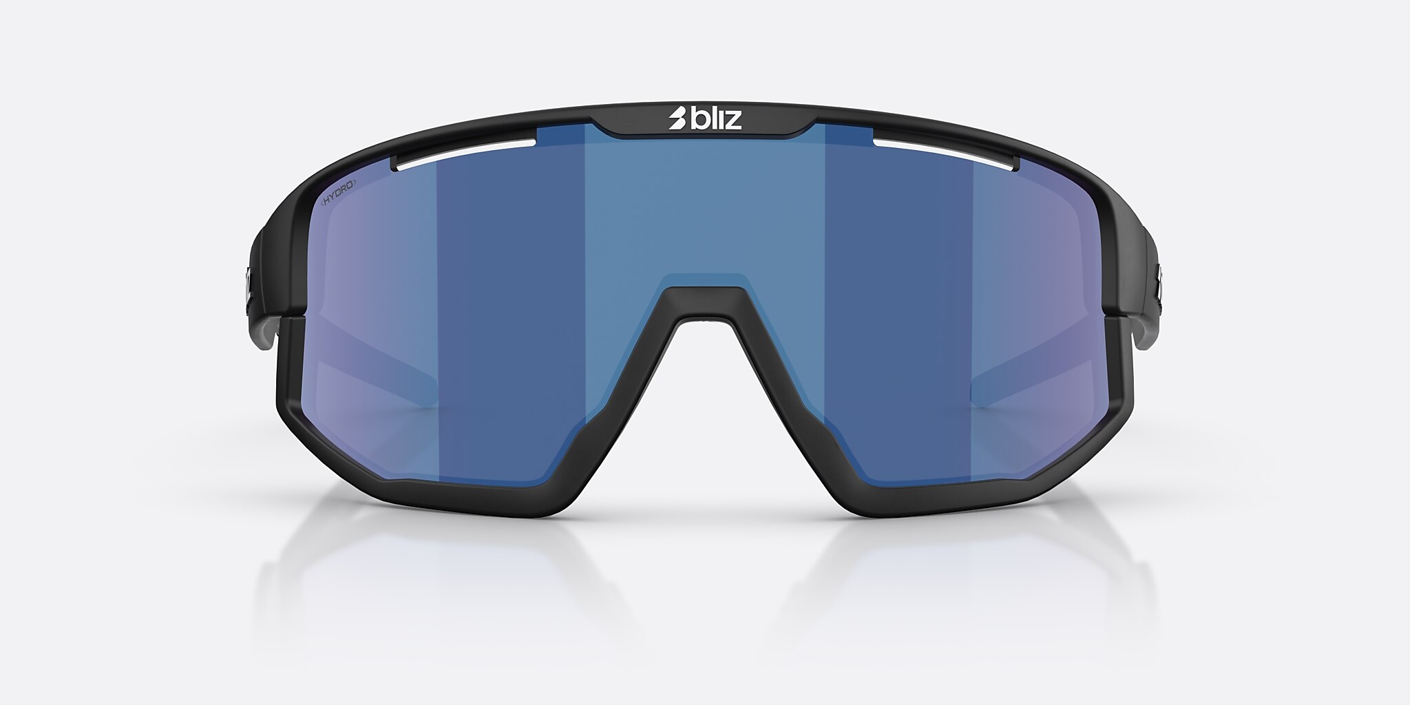 Sunglasses Bliz Fusion Small XXS (0-125) with Smoke/Blue Multicolor lens and Matte Black frame Image 2 of 6