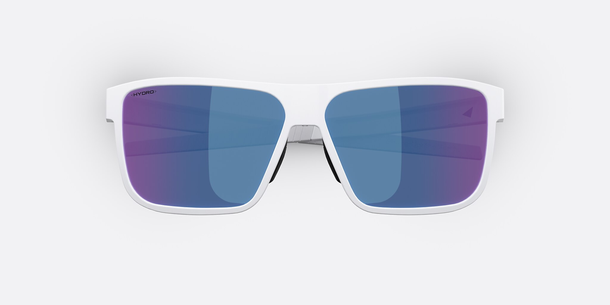 Sunglasses Bliz A008 L (61-12) with Smoke/Blue Multicolor lens and Matte White frame Image 5 of 7
