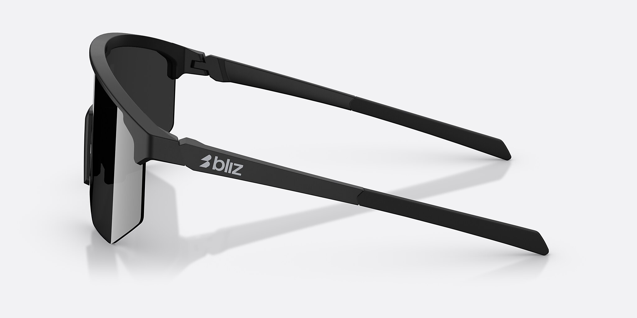 Sunglasses Bliz Hero XXL (0-142) with Smoke Silver lens and Black frame Image 3 of 6