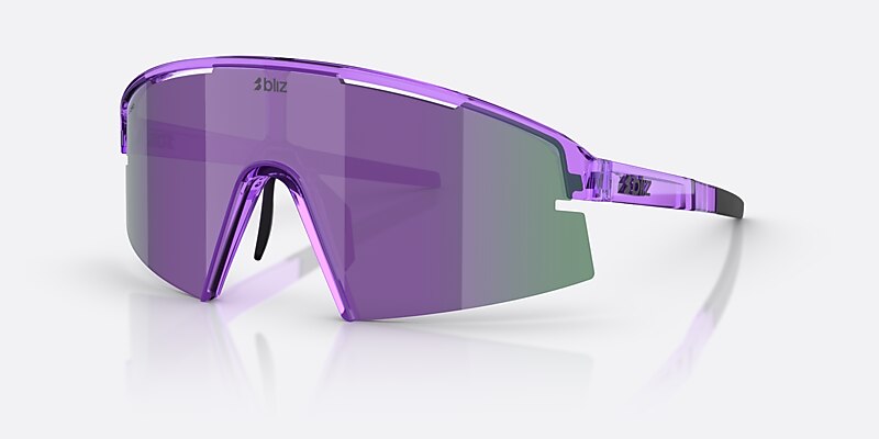 Lunettes de soleil Bliz P006 XL (0-140) avec Miroir Fumé/Violet verre et Transparent Pourpre monture Image 1 de 7