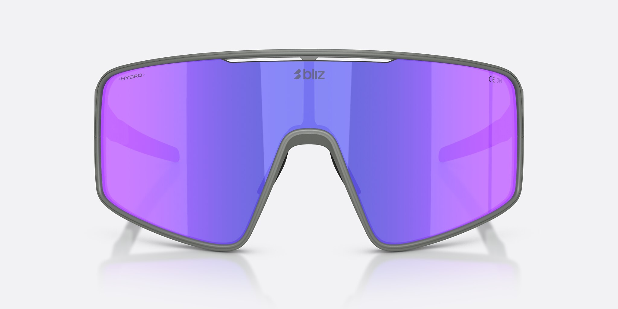 Sunglasses Bliz P001 XL (0-142) con Humo/morado multicolor lente y Gris Mate montura Imagen 2 de 6