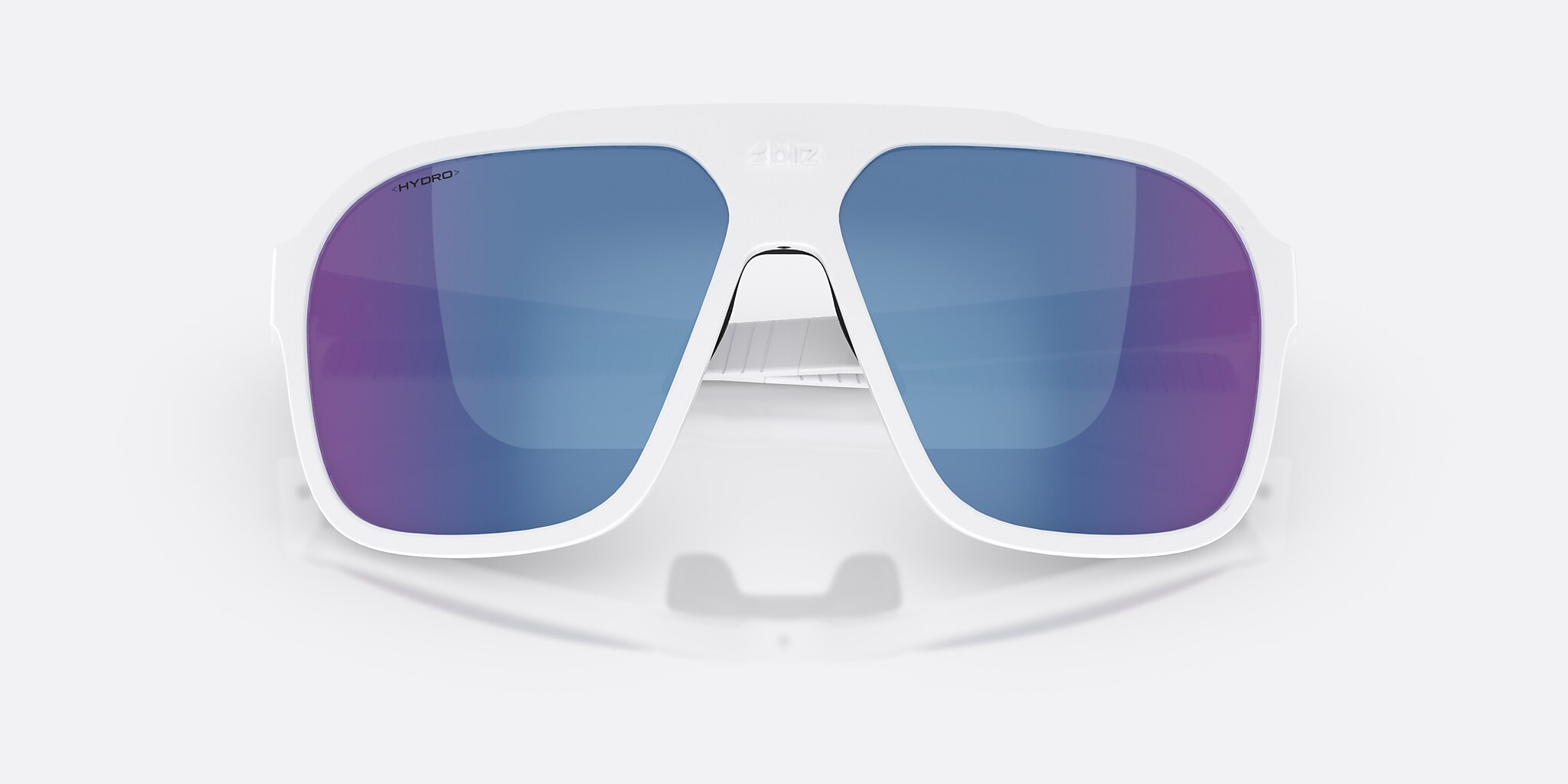 Sunglasses Bliz A002 XL (62-13) with Blue lens and Matte White frame Image 5 of 6