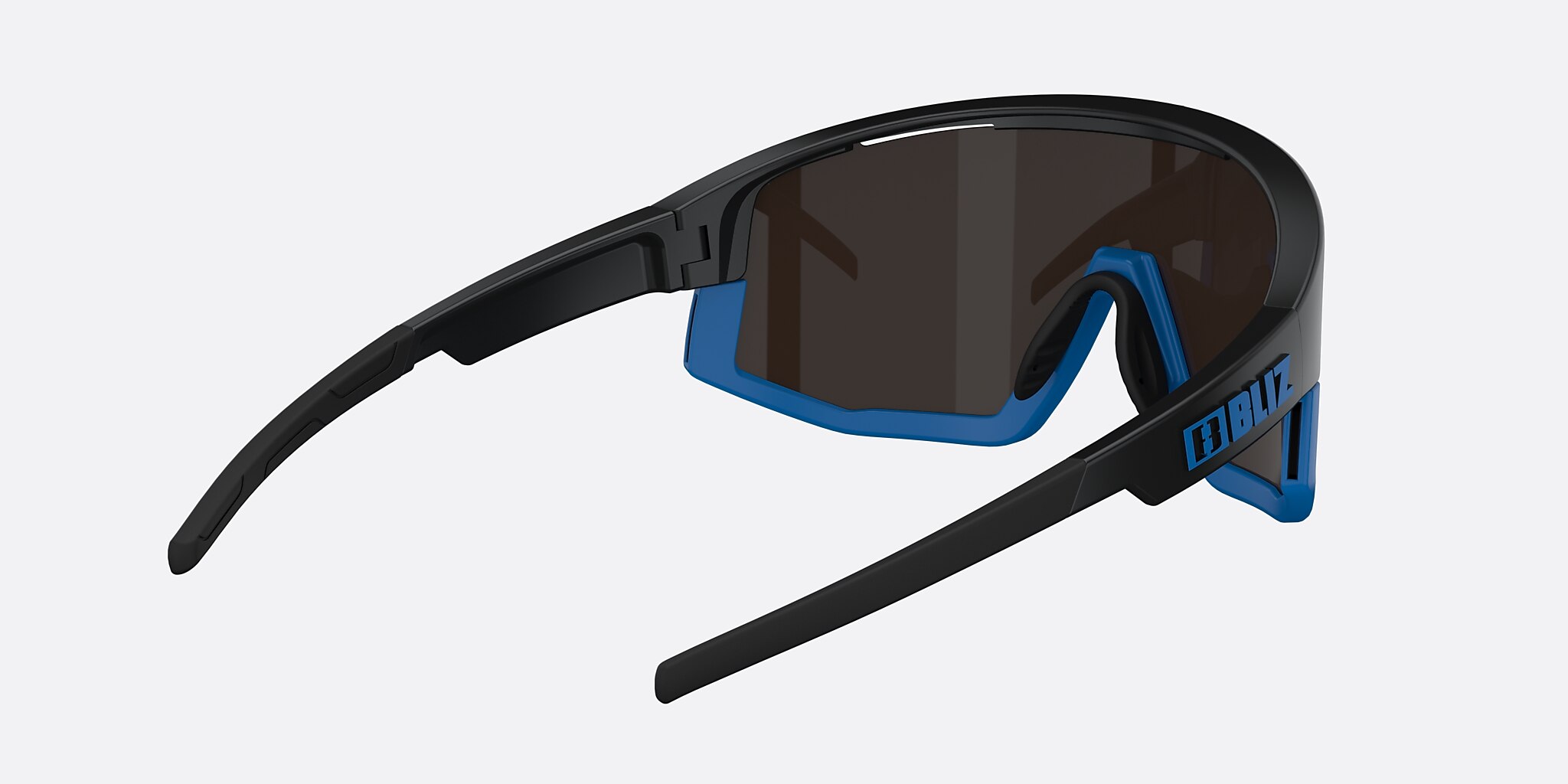 Sunglasses Bliz Fusion S (0-133) with Brown Mirror Blue lens and Matte Black frame Image 4 of 7