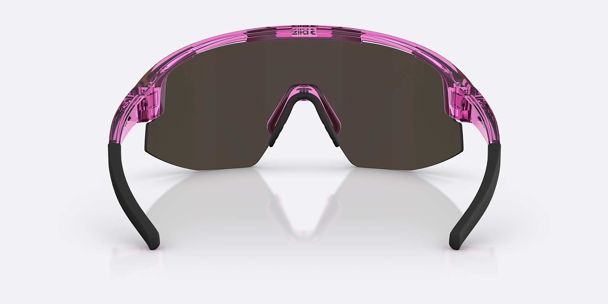 Sunglasses Bliz Matrix Small XXS (0-130) with Brown/Rose Multicolor lens and Transparent Pink frame Image 4 of 6