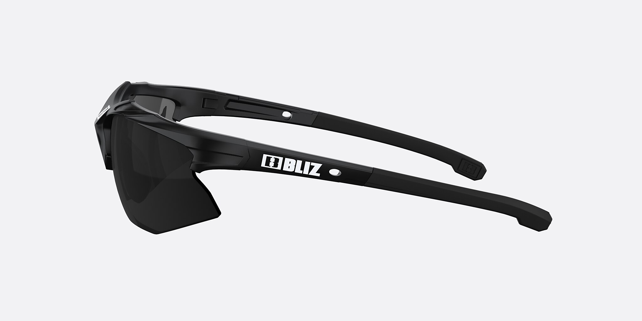 Sunglasses Bliz Hybrid Small M (72-12) with Smoke lens and Black frame Image 3 of 6