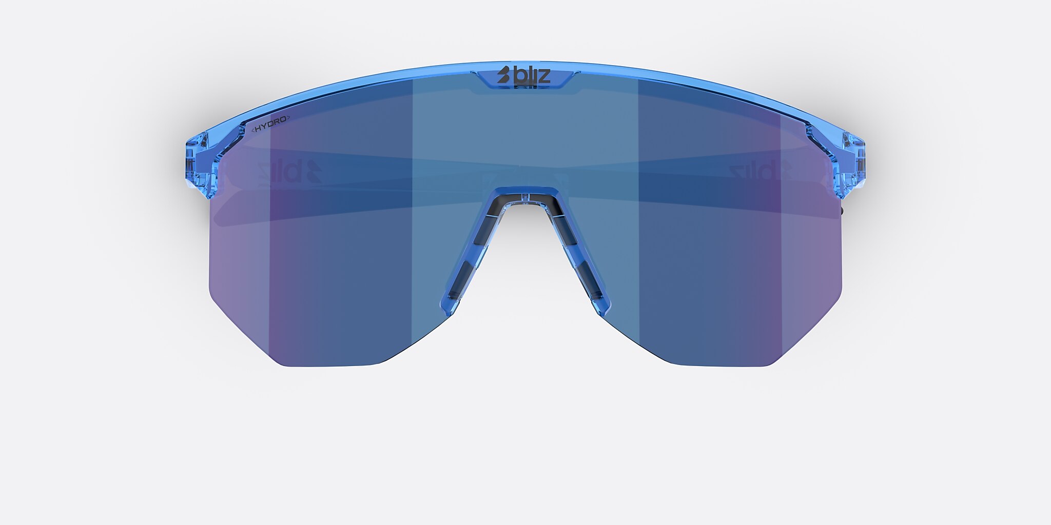 Sunglasses Bliz Hero XXL (0-142) with Rök/Blå Flerfärgad lens and Genomskinlig blå frame Image 5 of 6