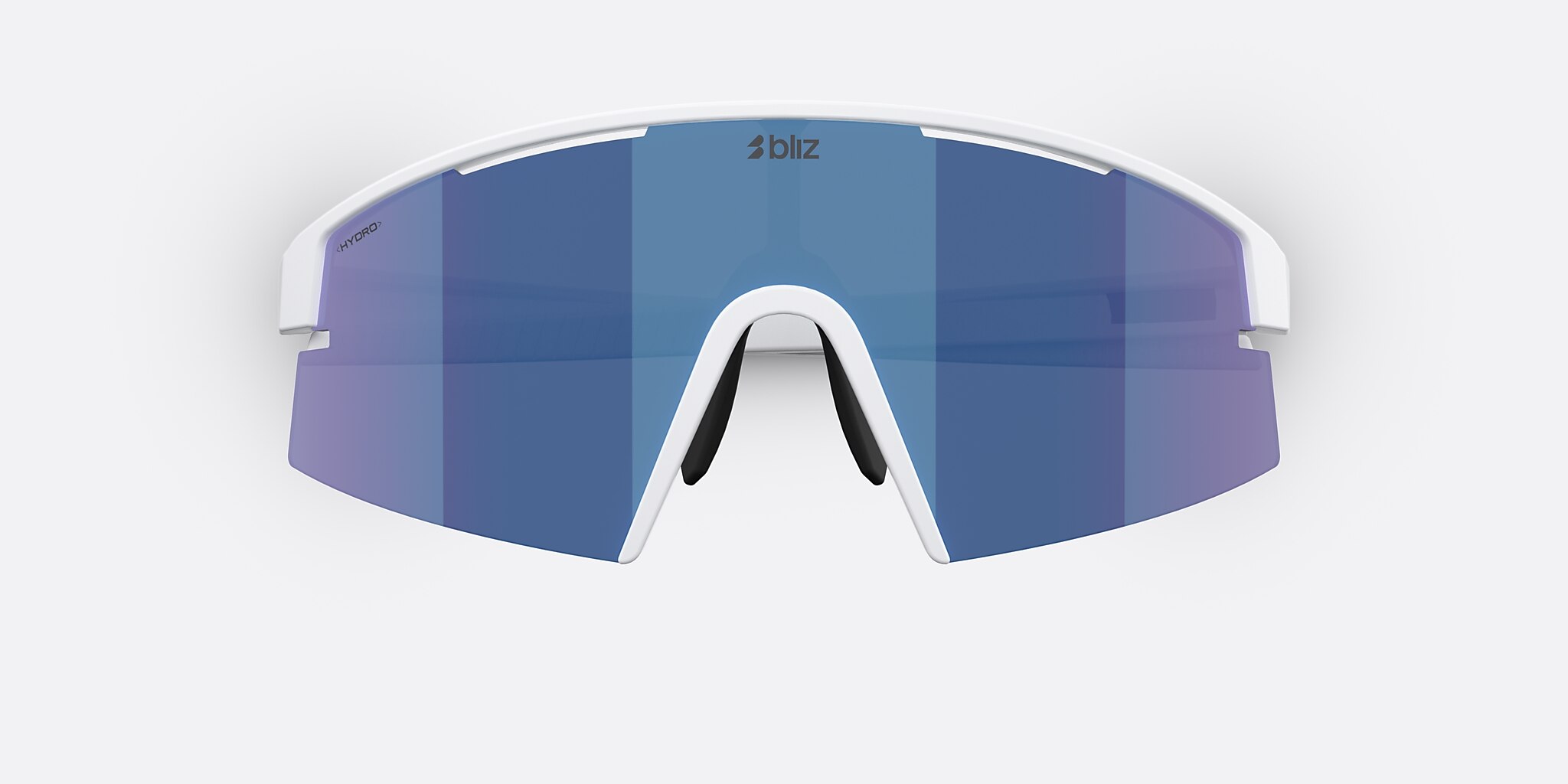 Sunglasses Bliz P006 XL (0-140) with Smoke/Blue Multicolor lens and Matte White frame Image 5 of 7