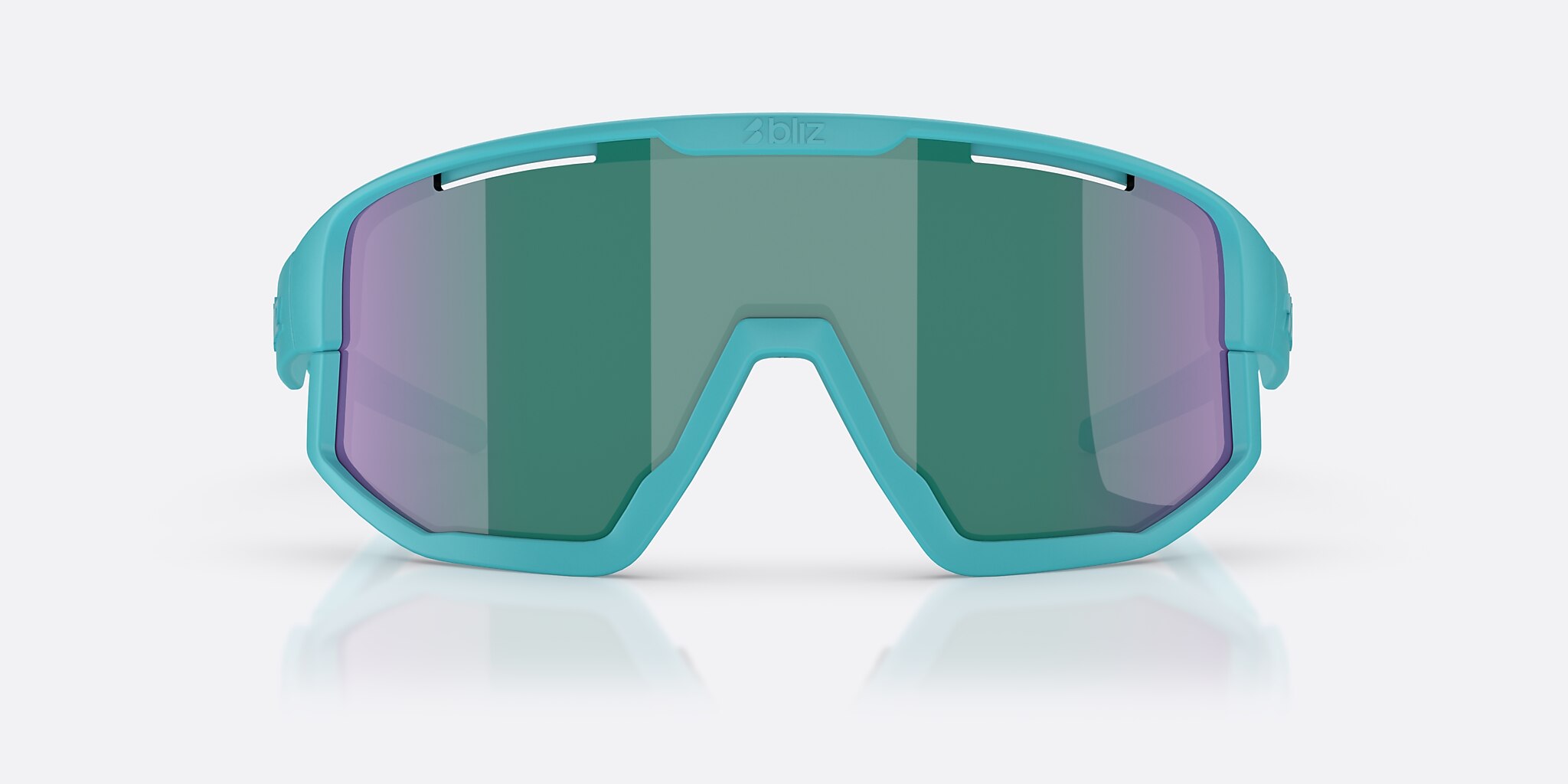 Sunglasses Bliz Fusion Small XXS (0-125) with Blue Green lens and Matte Turquoise frame Image 2 of 6