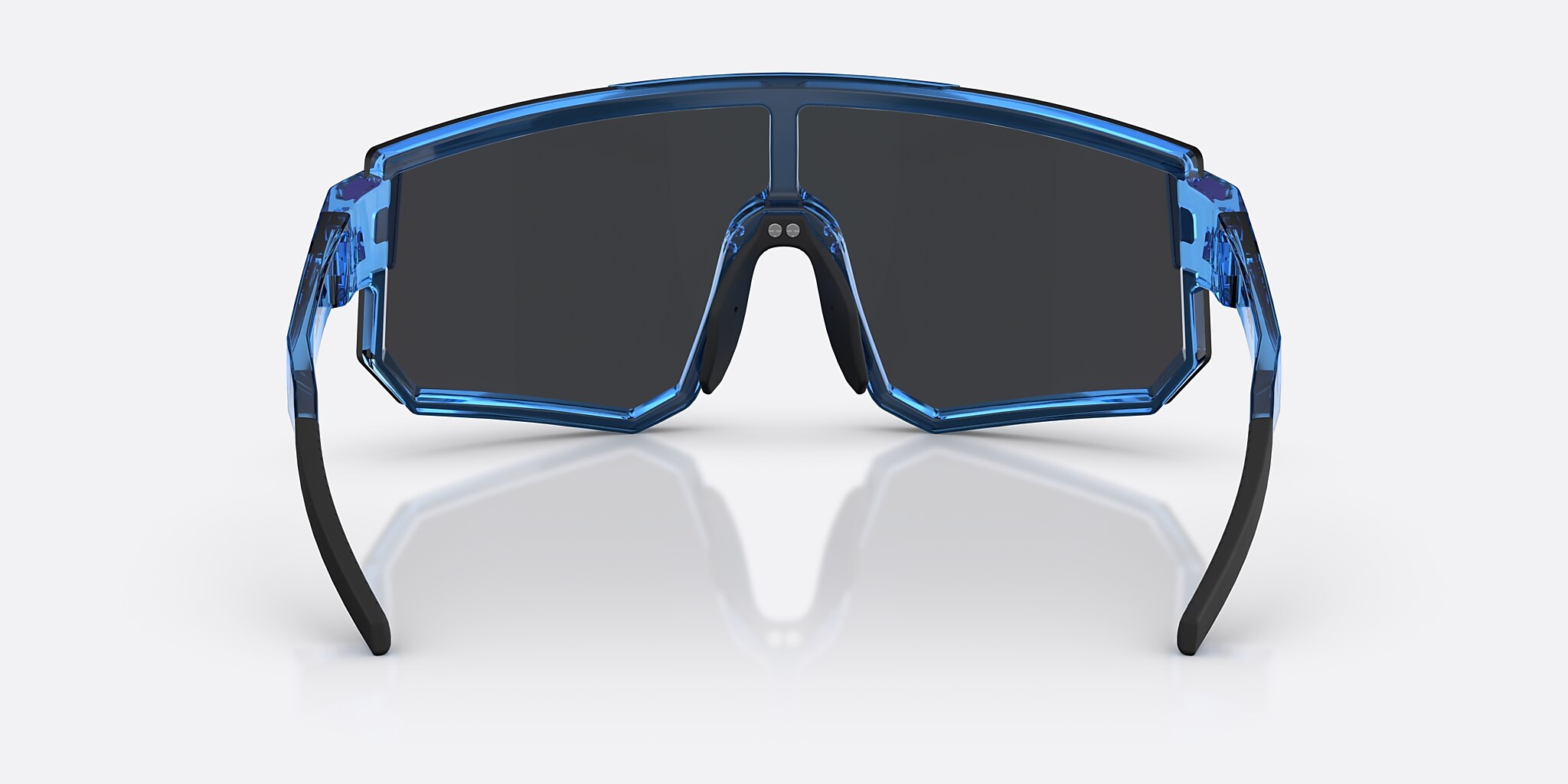 Sunglasses Bliz P005 XXL (0-139) with Smoke/Blue Multicolor lens and Transparent Blue frame Image 4 of 7