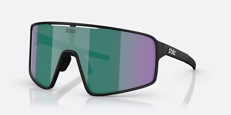 Sunglasses Bliz P001 XL (0-142) with Brown/Green Multicolor lens and Matte Black frame Image 1 of 6