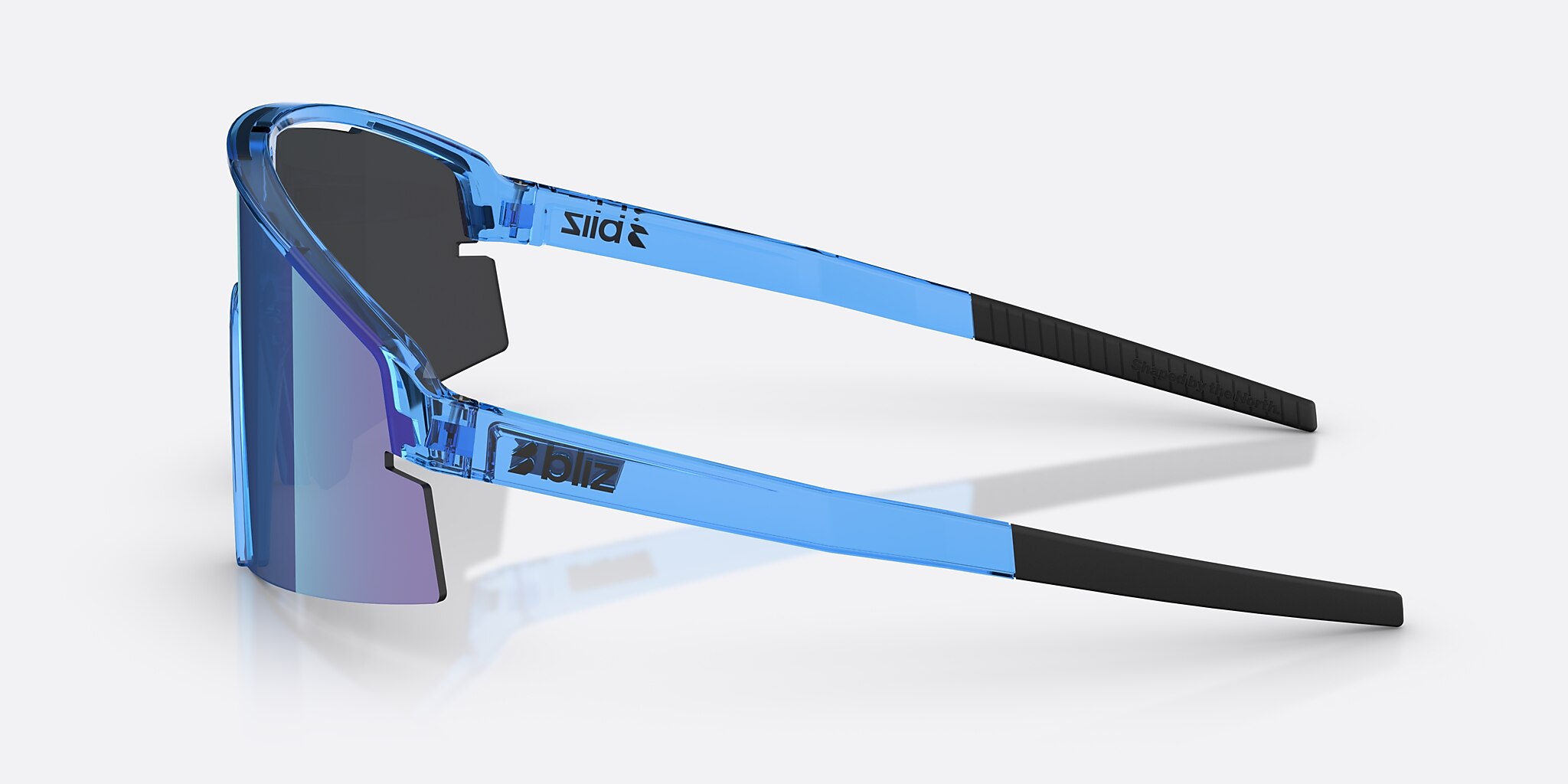 Sunglasses Bliz P006 XL (0-140) with Smoke/Blue Multicolor lens and Transparent Blue frame Image 3 of 7