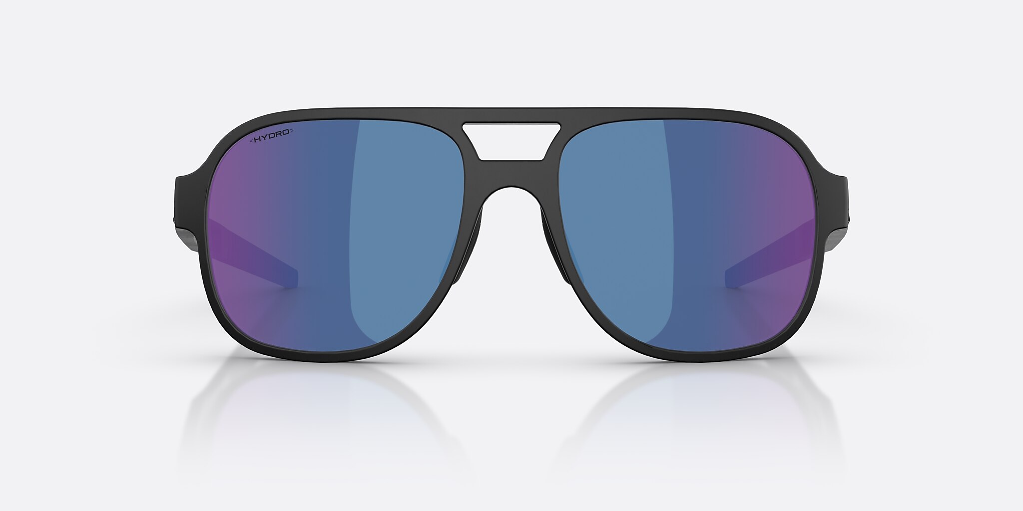 Sunglasses Bliz A006 XL (57-18) with Smoke/Blue Multicolor lens and Matte Black frame Image 2 of 7