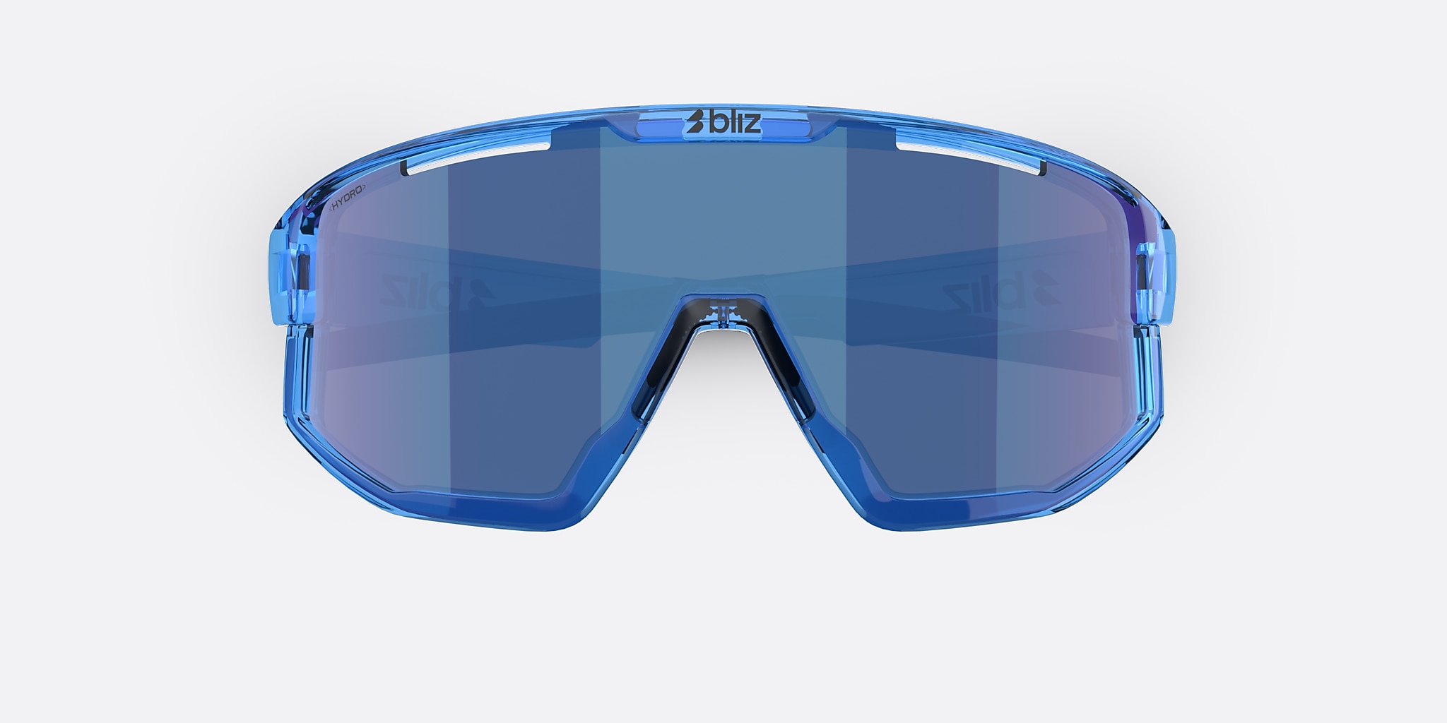 Sunglasses Bliz Fusion Small XXS (0-125) with Smoke/Blue Multicolor lens and Transparent Blue frame Image 5 of 6