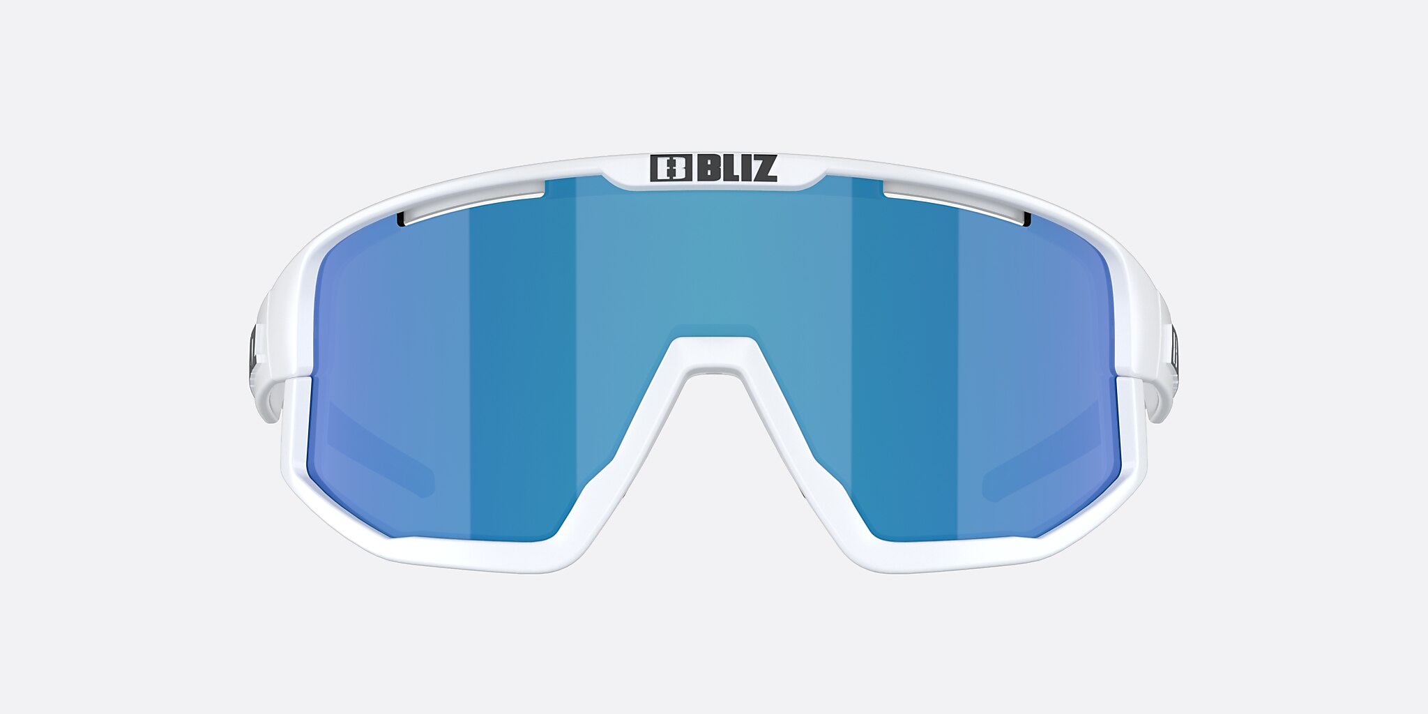 Sunglasses Bliz Vision L (0-137) with Smoke Blue lens and White frame Image 2 of 6