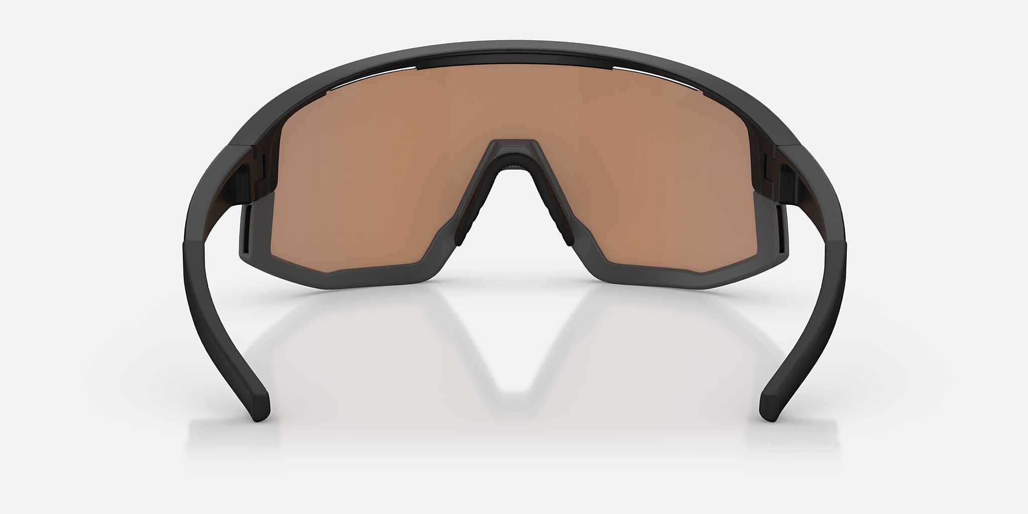 Sunglasses Bliz Fusion Small XXS (0-125) with Coral/Orange Mirror Blue lens and Matte Black frame Image 4 of 6