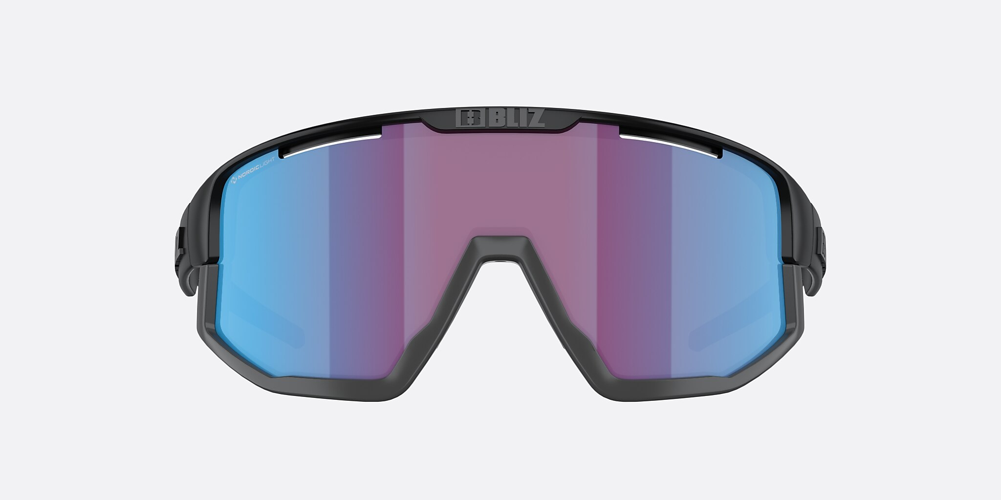 Sunglasses Bliz Fusion S (0-133) with Rosa/Violet/Blå lens and Black frame Image 2 of 7