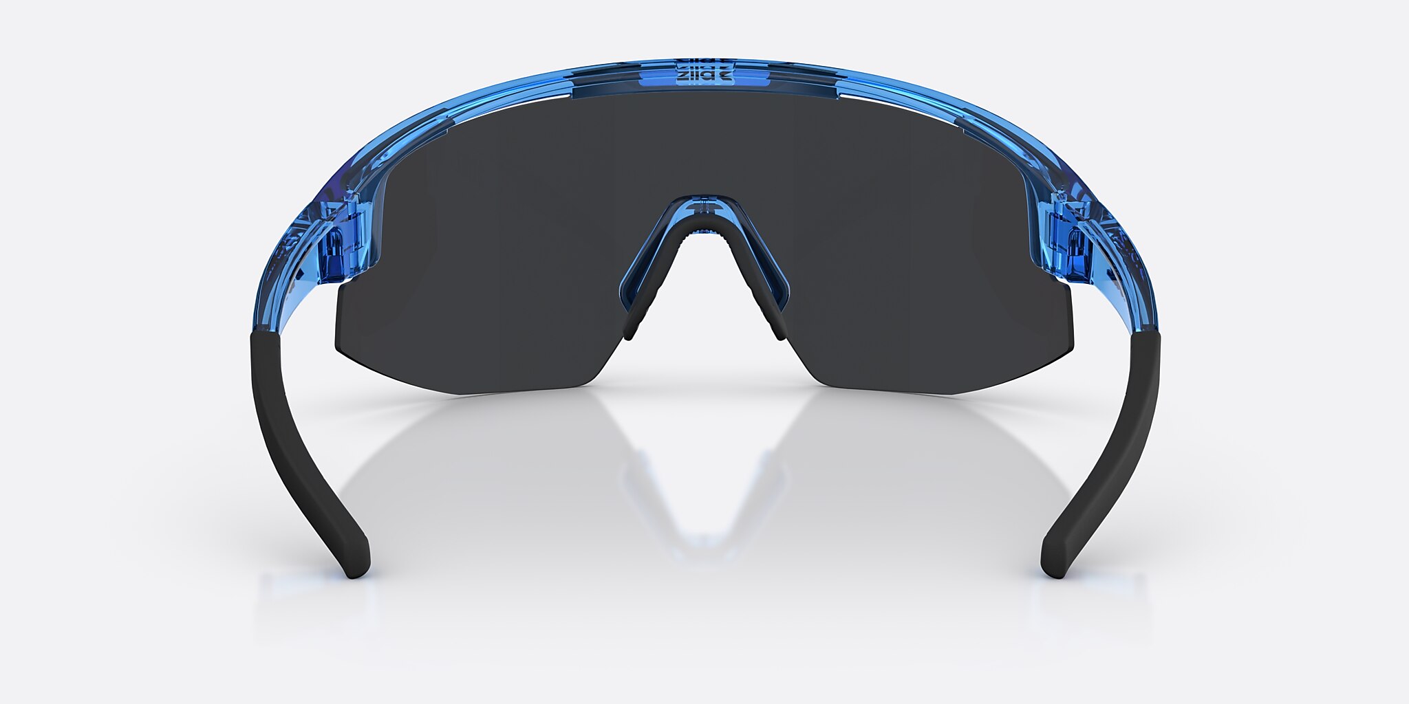 Sunglasses Bliz Matrix Small XXS (0-130) with Rök/Blå Flerfärgad lens and Genomskinlig blå frame Image 4 of 6