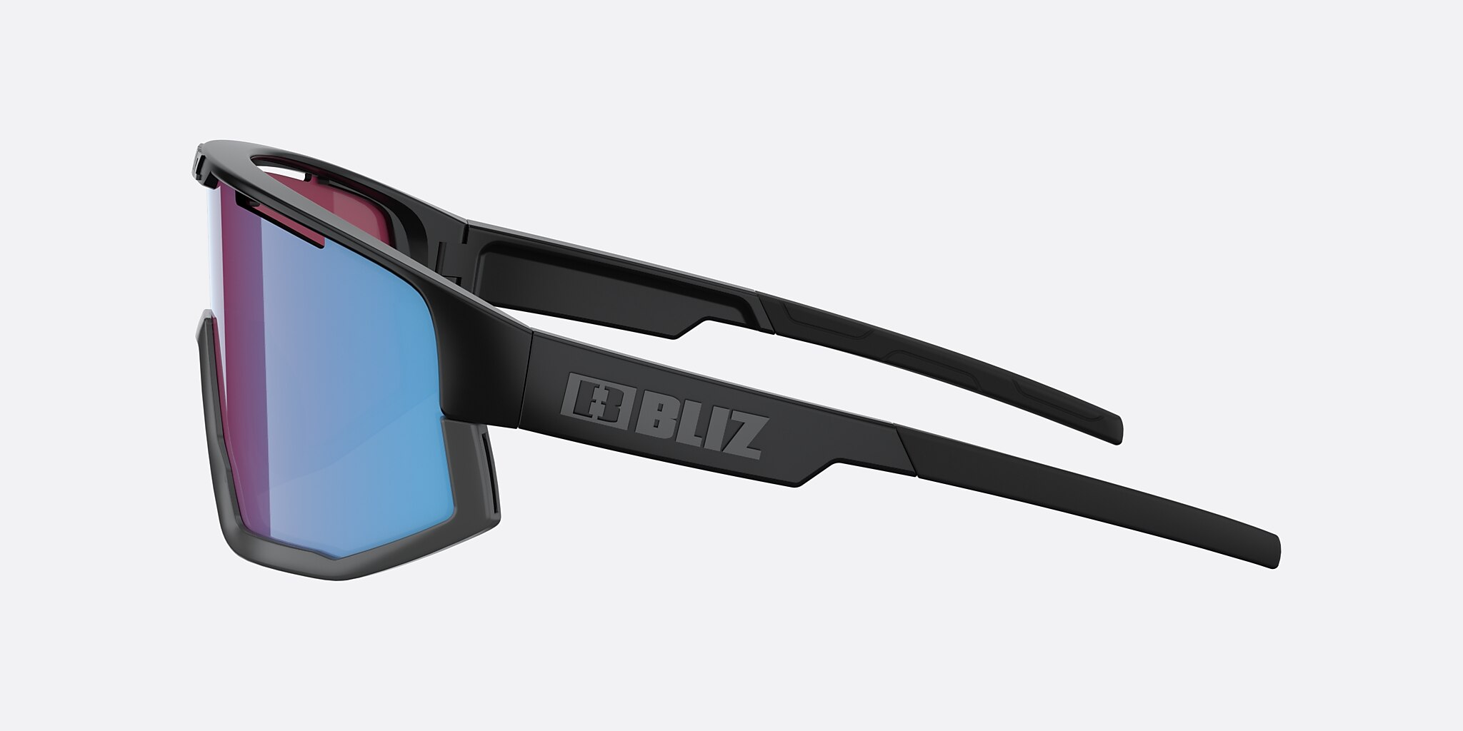 Sunglasses Bliz Fusion S (0-133) with Rosa/Violet/Blå lens and Black frame Image 3 of 7