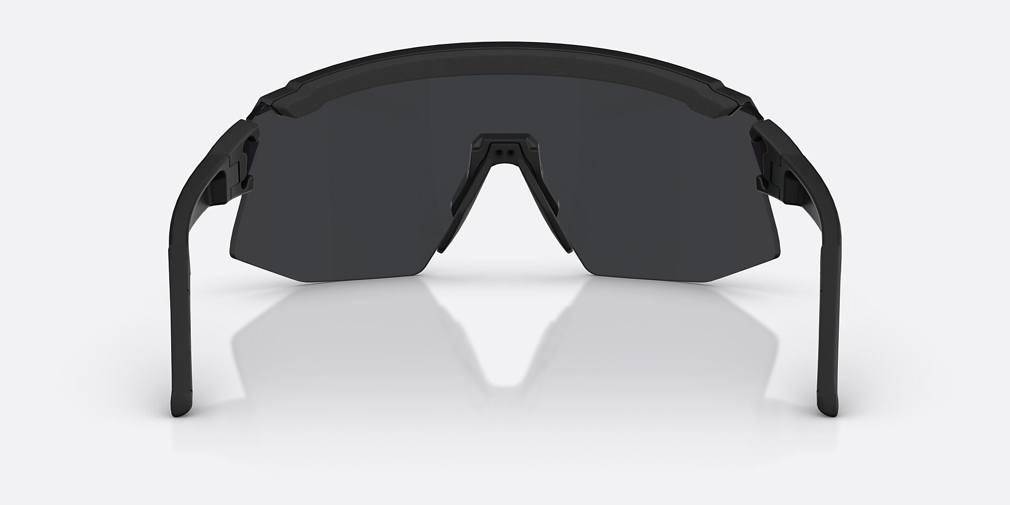Sunglasses Bliz Breeze Small M (0-135) with Smoke/Blue Multicolor lens and Matte Black frame Image 4 of 7