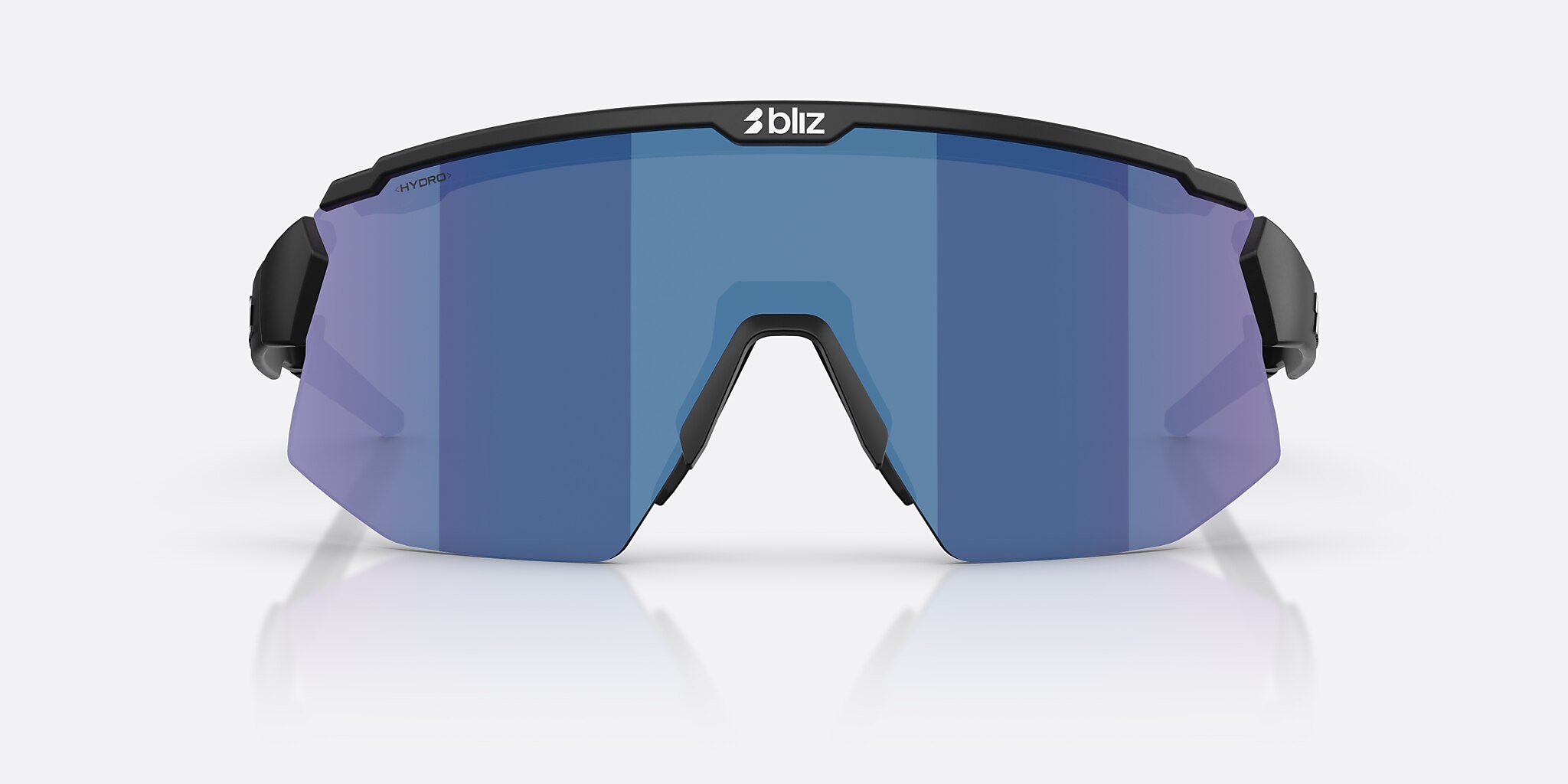 Sunglasses Bliz Breeze Small M (0-135) with Smoke/Blue Multicolor lens and Matte Black frame Image 2 of 7