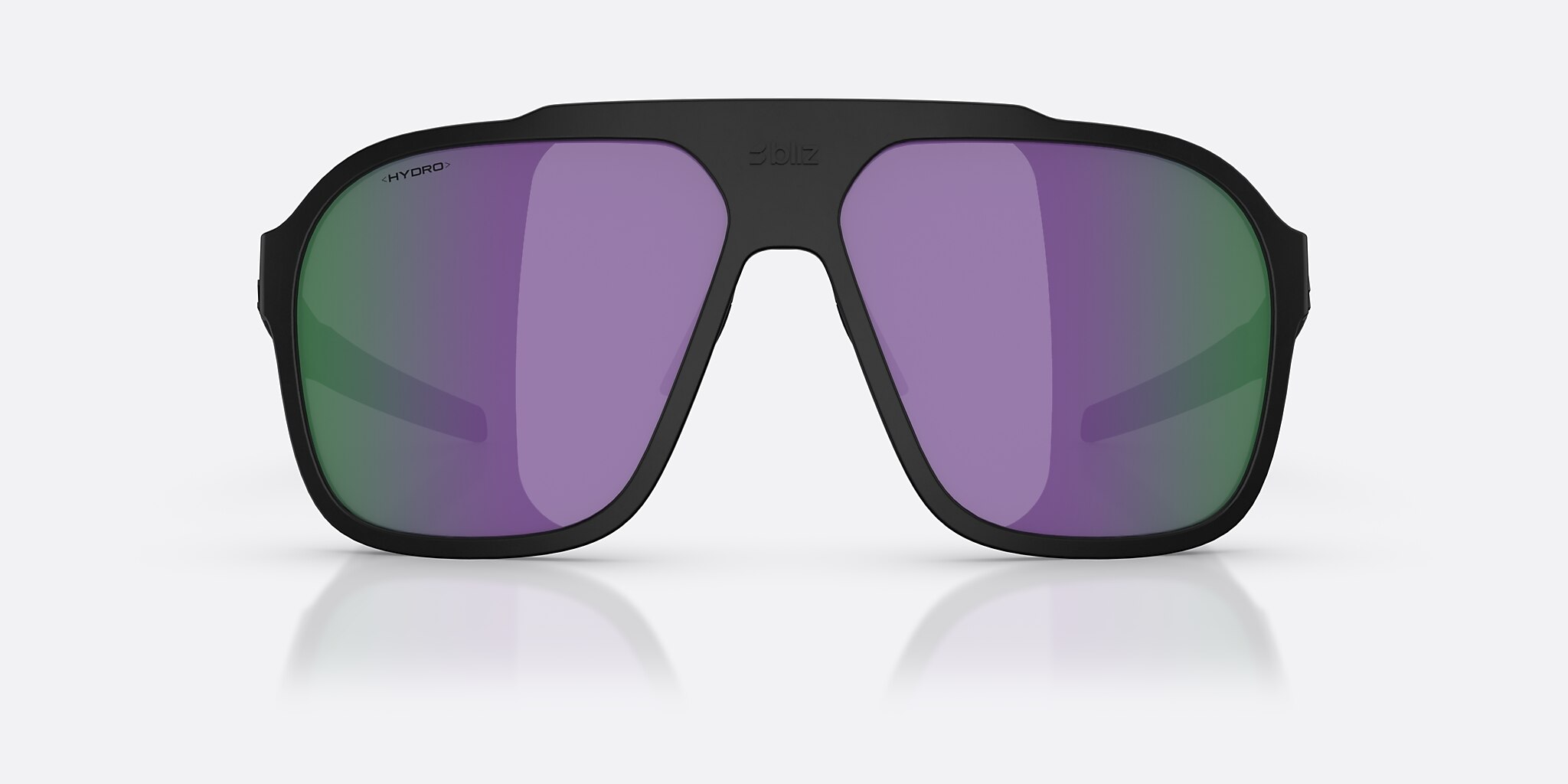 Sunglasses Bliz A002 XL (62-13) with Brown/Purple Multicolor lens and Matte Black frame Image 2 of 6