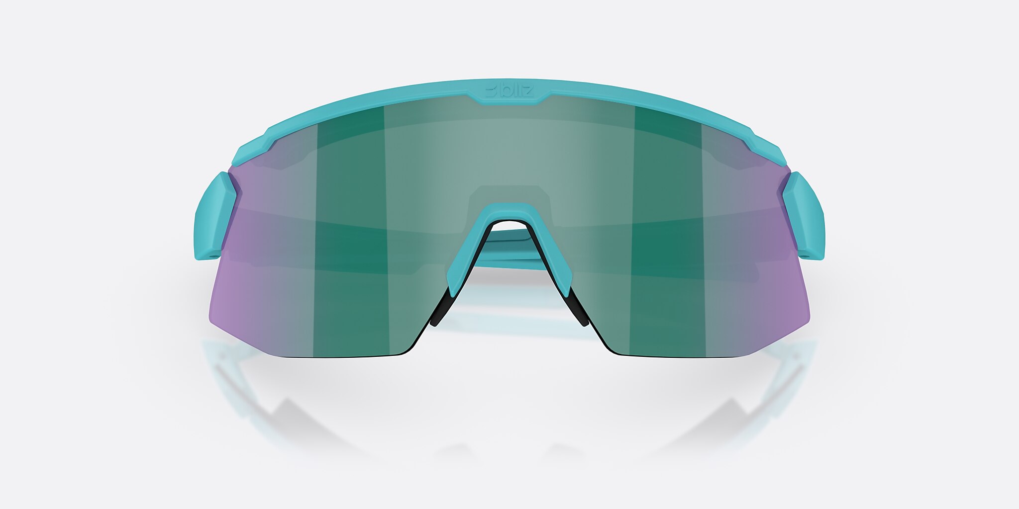 Sunglasses Bliz Breeze Small M (0-135) with Blue Green lens and Matte Turquoise frame Image 5 of 7