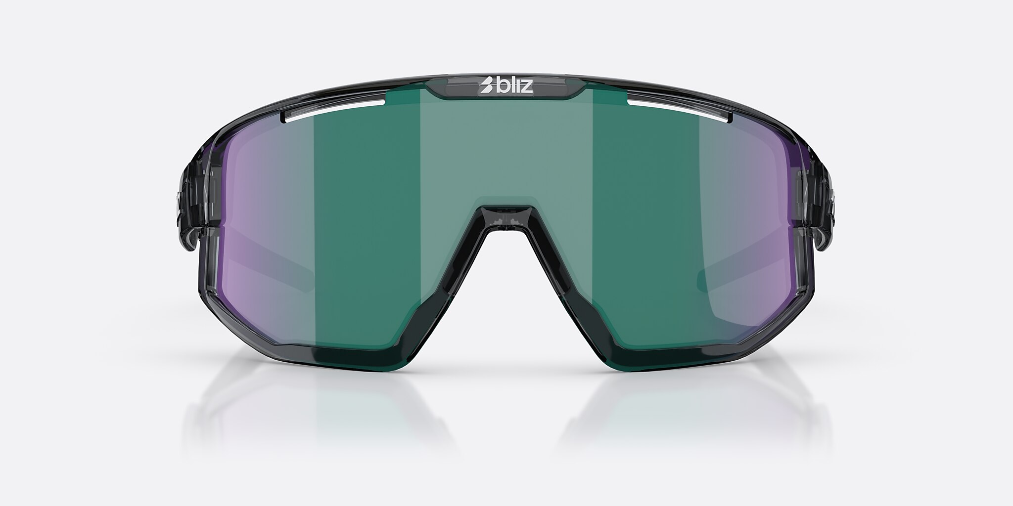 Sunglasses Bliz Fusion S (0-133) with Brown Green lens and Crystal Black frame Image 2 of 7